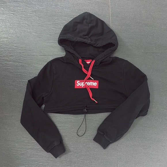 Supreme Cropped hoodie Sweatshirt - Picture 1 of 1